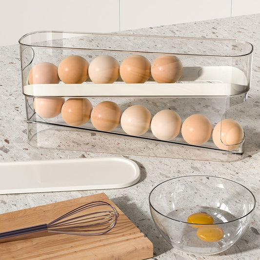 Slide Egg Storage Box Double-layer Automatic Egg Roller